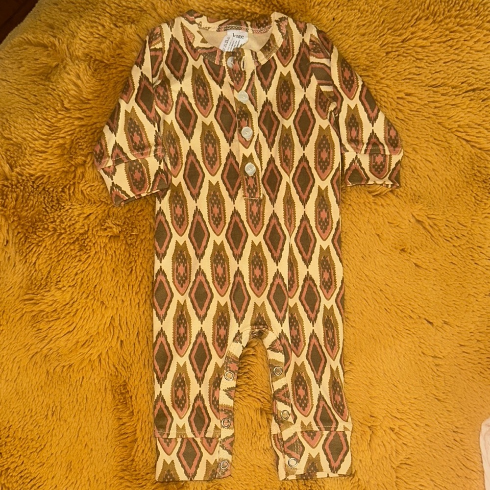 Geometric Patterned Kids One Piece